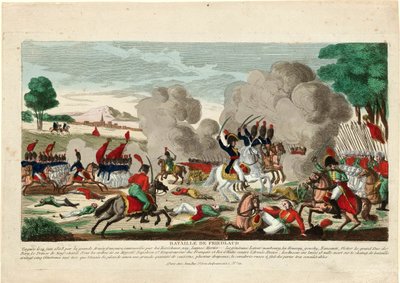 Bataille de Friedland - A Batalha de Friedland. Uma carga da guarda russa Leib em 14 de junho de 1807 - Naudet, Thomas Charles de Thomas Naudet