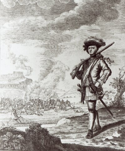 Capitão Henry Morgan no saque do Panamá em 1671, c.1734 de Thomas Nicholls