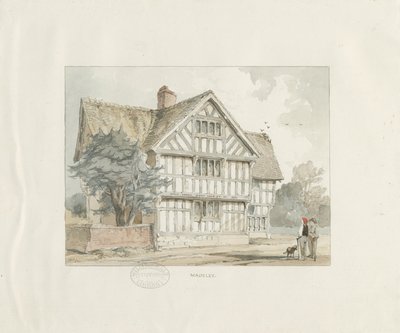 Madeley - Casa Antiga: pintura a aquarela de Thomas Peploe Wood