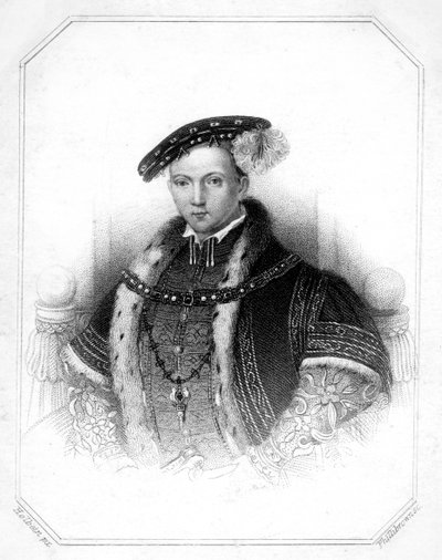 Eduardo VI, rei da Inglaterra, século XIX. de Thomas Phillibrown