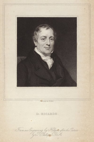 Retrato de david ricardo de Thomas Phillips