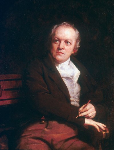 William Blake, místico, poeta, artista e gravador inglês, 1807 de Thomas Phillips