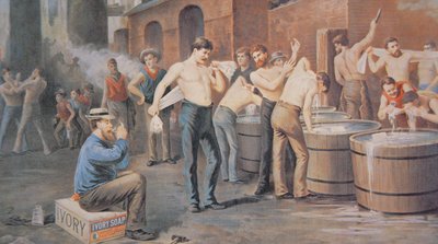 Anúncio para Sabonete de Marfim, c.1890 (cor litho) de Thomas Pollock (after) Anschutz