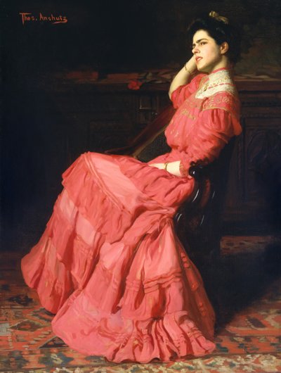 Uma Rosa, 1907. de Thomas Pollock Anshutz