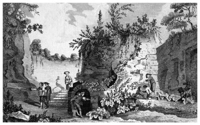 O túmulo de Virgílio, perto de Nápoles, Itália, 1788. de Thomas Prattent