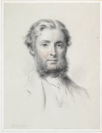 Retrato de John Scott, 3º Conde de Eldon (giz e w - c no papel) (par para 445141) de Thomas Price Downes