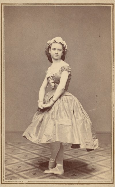 Retrato de uma bailarina,c. 1860 (foto) de Thomas Rice Burnham