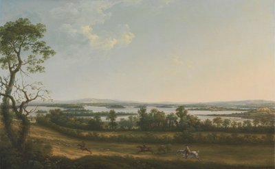 Lough Erne de Knock Ninney, com Bellisle à distância, Condado de Fermanagh, Irlanda de Thomas Roberts