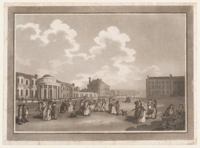 The Steine Uma excursão a Brighthelmstone, 1º de junho de 1790., 1º de junho de 1790. Criadores: Thomas Rowlandson, Samuel Alken. de Thomas Rowlandson, Samuel Alken