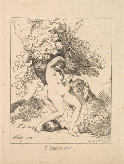 Um Bacchante, 1787. de Thomas Rowlandson