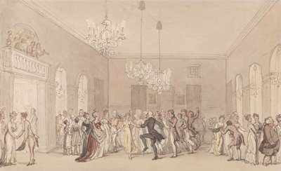 Um Baile em Scarborough de Thomas Rowlandson