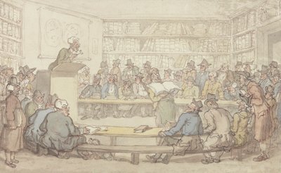 Um Leilão de livros de Thomas Rowlandson