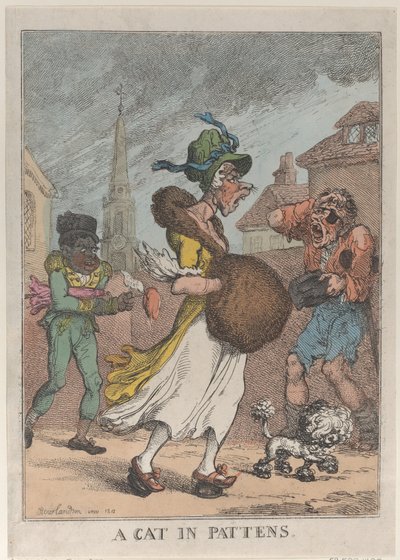 Um gato em Pattens, 1812., 1812. de Thomas Rowlandson