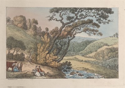 A Cornish View, de Views in Cornwall, 1810., 1810. de Thomas Rowlandson