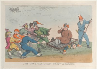 Um sapo corso sob uma grade, 27 de novembro de 1813., 27 de novembro de 1813. de Thomas Rowlandson
