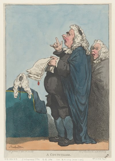 Um Conselheiro [sic], 1º de janeiro de 1801., 1º de janeiro de 1801. de Thomas Rowlandson