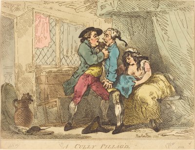 Um Cully pilhado de Thomas Rowlandson