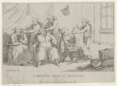 Um camarim em Brighton de Thomas Rowlandson