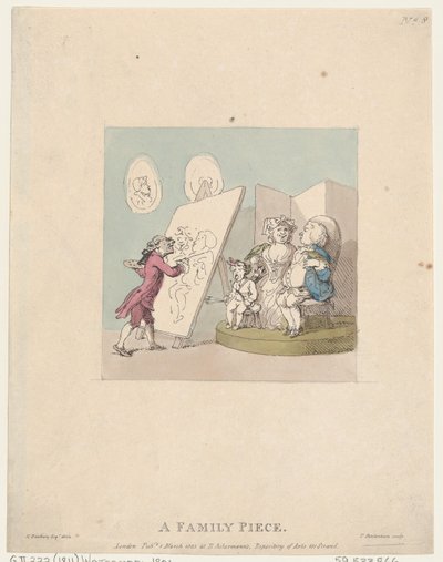 A Family Piece, 1 de março de 1803., 1 de março de 1803. de Thomas Rowlandson