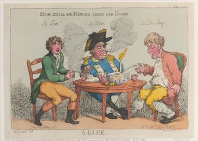 A Glee, 1º de março de 1808., 1º de março de 1808. de Thomas Rowlandson