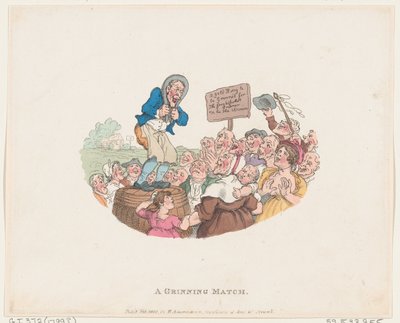 A Grinning Match, 1º de fevereiro de 1803., 1º de fevereiro de 1803. de Thomas Rowlandson