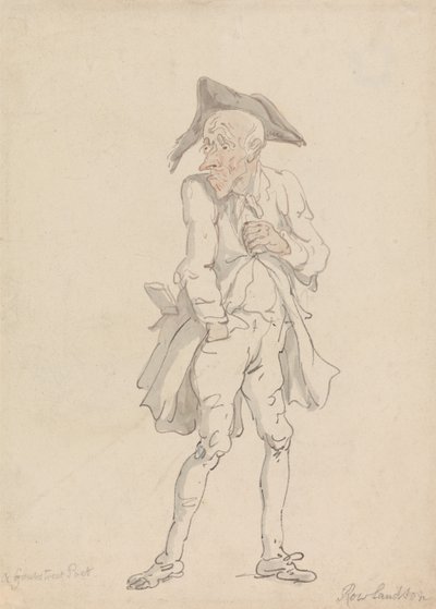 Um poeta de Grub Street de Thomas Rowlandson