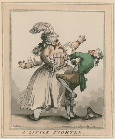 Um pouco mais apertado de Thomas Rowlandson