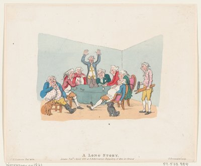 A Long Story, 1803 reeditado após 1821., 1803 reeditado após 1821. de Thomas Rowlandson