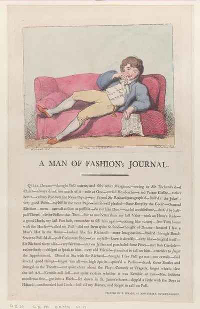 Diário de um homem da moda, 1º de maio de 1802., 1º de maio de 1802. de Thomas Rowlandson