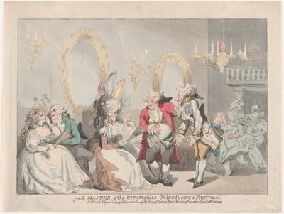 Um Mestre das Cerimônias de Apresentação de um Parceiro, 24 de novembro de 1795., 24 de novembro de 1795. de Thomas Rowlandson