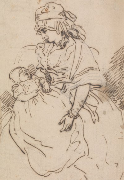 Uma mãe e um filho de Thomas Rowlandson