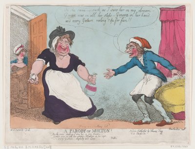Uma paródia sobre Milton, 1807., 1807. de Thomas Rowlandson
