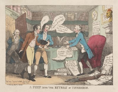 Um vislumbre do retiro em Tinnehinch de Thomas Rowlandson