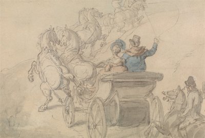 Um Phaeton e seis de Thomas Rowlandson
