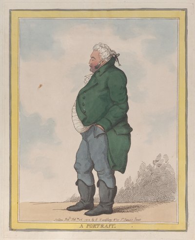 Um retrato George, 3º Conde de Pomfret, 26 de fevereiro de 1812., 26 de fevereiro de 1812. de Thomas Rowlandson