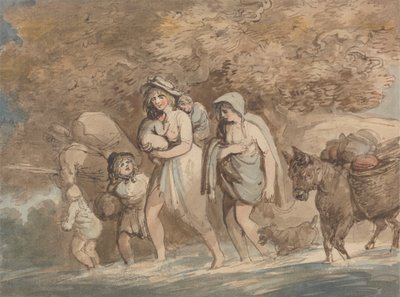 Um oleiro que regressa do mercado de Thomas Rowlandson