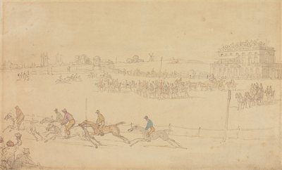 Uma corrida no Knavesmire, em York de Thomas Rowlandson