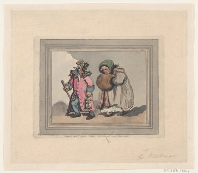 Retorno de uma visita, 3 de abril de 1798., 3 de abril de 1798. de Thomas Rowlandson