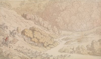 Uma caçada ao veado no Oeste do País de Thomas Rowlandson