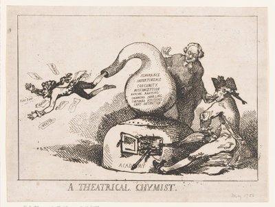 Um Químico Teatral de Thomas Rowlandson