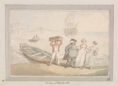 Uma vista de Blackwall de Thomas Rowlandson
