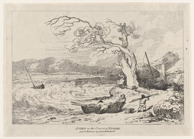 A View on the Coast of Sussex, 1 de outubro de 1785., 1 de outubro de 1785. de Thomas Rowlandson