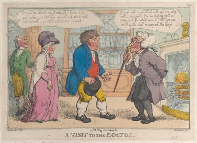 Uma visita ao Doutor, 1809-12., 1809-12. de Thomas Rowlandson