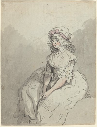 Uma jovem beldade inglesa de Thomas Rowlandson