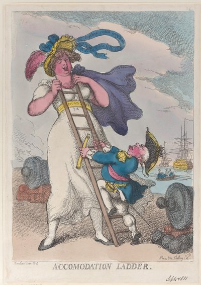 Escada de Alojamento, 1 de setembro de 1811., 1 de setembro de 1811. de Thomas Rowlandson
