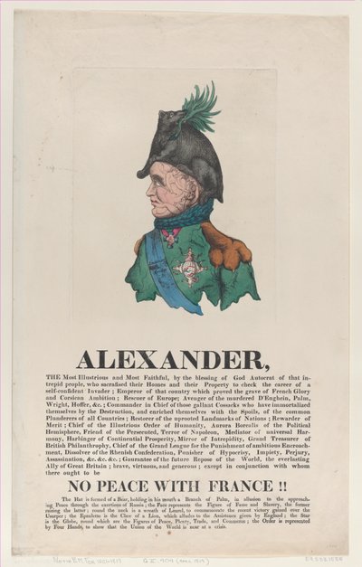 Alexandre, abril de 1814., abril de 1814. de Thomas Rowlandson