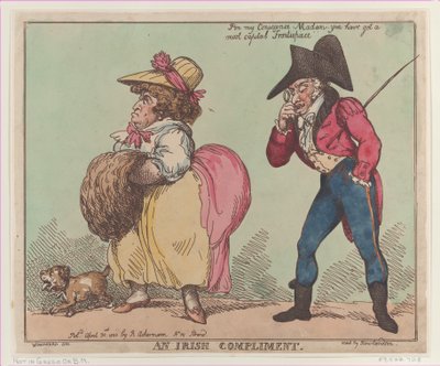 Um elogio irlandês, 30 de abril de 1800., 30 de abril de 1800. de Thomas Rowlandson