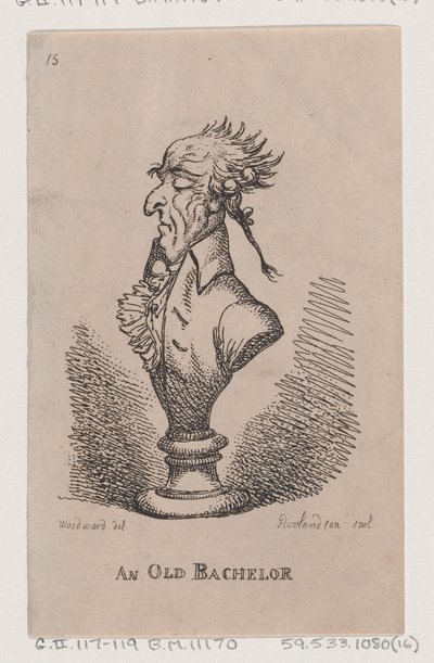 Um Velho Solteiro, 1808., 1808. de Thomas Rowlandson
