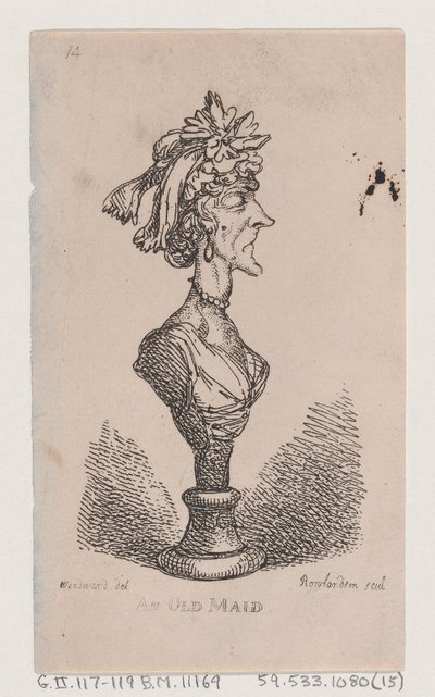 Uma Velha Donzela, 1808., 1808. de Thomas Rowlandson