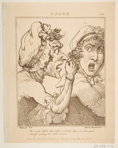 Raiva, 21 de janeiro de 1800. de Thomas Rowlandson